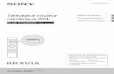 Téléviseur couleur Installation du ... - Sony eSupport · Pour utiliser le i-Manual ... (KDL-40HX800 seulement) ... l’aide de la télécommande Sony dans la « Liste des codes