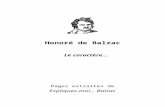 Honoré de Balzac : Biographie - beq.ebooksgratuits.com€¦  · Web viewHonoré de Balzac. Le caractère... Pages extraites de. Expliquez-moi... Balzac. par Pierre Chardon. Les