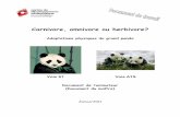 Carnivore, omnivore ou herbivore? - · PDF fileCarnivore, omnivore ou herbivore? Adaptations physiques du grand panda Document de l’animateur (Document du maître) Janvier2011 Voie