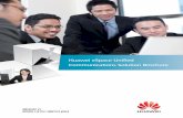 Huawei eSpace Uniﬁed Communications Solution … eSpace Unified... · Terminal Service Figure 2-1 Huawei eSpace UC Solution ... • Local regeneration enabled on the U1900 series