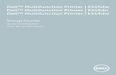 Dell Multifunction Printer E514dw Setup Guide · REMARQUE : Le cordon de la ligne téléphonique est fourni. (Ce cordon est destiné uniquement au Dell Multifunction Printer ...