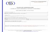 FICHE DE CANDIDATURE - Fondation Seligmann candidature... · 1 Fiche à renvoyer à la Fondation Seligmann – Boîte Postale 50 019 – 75 721 Paris Cedex 15 Avant le 15 mai 2018