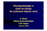 Physiopathologie et prise en charge du syndrome …sfndt.org/sn/PDF/epart/assoc/CJN/2003_porticcio/02-oberti.pdf · Physiopathologie et prise en charge du syndrome hépato-rénal