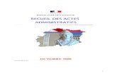 RECUEIL DES ACTES ADMINISTRATIFS - … · i recueil des actes administratifs prefecture de l’essonne octobre 2008 issn 0758 3117