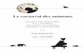 carnaval des animaux - clindoeiltheatre.com · Transcription pour deux pianos par Ralph ... sur des batteries caractéristiques du piano. ... internationale et l’enthousiasme de