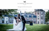 mariages & Evénements Privés - Le Chateau De Beaulieu · Menu « sur-mesure » selon vos goûts, l’inspiration du Chef et la saisonnalité des produits. Amuse-bouches du bout