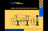 code De Sécurité Des Travaux - Hydro-québec · Code de sécurité des travaux – Postes Préface Le Code de sécurité des travaux s’adresse au personnel d’Hydro-Québec et