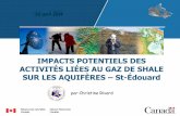 IMPACTS POTENTIELS DES ACTIVITÉS LIÉES AU …obv-ca.org/documents/Impacts_potentiels_activites_gaz_shale_22... · la carothèque du ministère des Ressources naturelles du Québec.