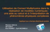 Utilisation de Comsol Multiphysics pour la réalisation de ... · Utilisation de Comsol Multiphysics dans la réalisation de modèles numériques : une aide au calcul et à l’interprétation