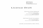 Livret licence Droit 2012-2013 - univ-orleans.fr de Droit/documents... · un doctorant qui connaît les difficultés que vous rencontrez en première année. Choisir le tutorat, c’est