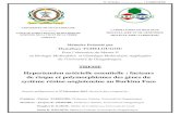 Hypertension artérielle essentielle : facteurs de risque ... · HTA : facteurs de risque et polymorphismes des gènes du SRA au Burkina Faso TCHELOUGOU D. PASCAL/Master2/BioGeMA/2011-2012
