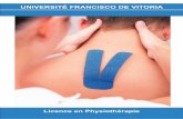 UNIVERSITÉ FRANCISCO DE VITORIA - recursos.ufv.esrecursos.ufv.es/docs/fisioterapia_frances.pdf · -Cliniques et centres privés de physiothérapie: Clínica de Fisioterapia y Rehabilitación