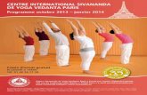Centre InternatIonal SIvananda de Yoga vedanta ParIS · Chers amis du Yoga Dans cette époque de grands bouleversements et d’incertitude, le yoga a un rôle essentiel à jouer.