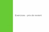 Exercices - prix de revient - n3xt.free.fr Module 5.4 - exercice px revient... · PDF fileExercices - prix de revient • Calcul des matériaux Exercice 1 Un salle de bain à réaliser