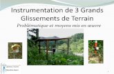 Instrumentation de 3 Grands Glissements de Terrain · Géomètre-Expert Situation géographique des 3 grands glissements de la Martinique 2. Fonds Saint Denis 1. La Médaille 3. Morne
