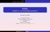 EXCEL - Chapitre 3 : Les fonctionalit©s avanc©es duvallet/enseignements/Cours/EXCEL/Cours...  Excel