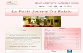 Le Petit Journal Du Relais - ccvosgesdusud.fr · Vous trouverez dans ce « Petit journal du RAM » des ... pain et jus de pommes ... Equilibre & Grimpette avec Samira Les Mardis et
