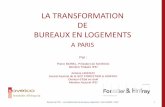 LA TRANSFORMATION DE BUREAUX EN LOGEMENTS · Sommaire Réunion de l’IFEI – La transformation de bureaux en logements - Pierre MOREL - 2014 2 1. Historique 2. Un marché étroit