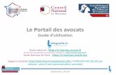 Le Portail des avocats - e-Barreauebarreau.fr/fichiers/guides/Guide_ebarreau_TC.pdf · Contexte • Signature d’une onvention Convention de communication électronique entre les