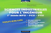 Sciences industrielles pour l'ingenieur - II/Sciences_industrielles_pour... · PDF file2.1 Orienter l’espace 18 ... 3 Mécanique Cinématique du solide indéformable 45 ... d’atteindre