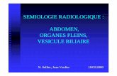 SEMIOLOGIE RADIOLOGIQUE - andre.ar.free. semiologie radiologique : abdomen, organes pleins, vesicule