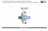 MCWN 03 12.01 FR U - direct-pesage.net · En ce qui concerne les dimensions du capteur de charge et des ... Ce manuel considère les différents types de ... et en tant que telle