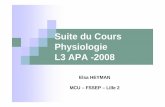 Suite du Cours Physiologie L3 APA -2008staps.univ-lille2.fr/fileadmin/user_upload/ressources_peda/Licence/... · VOIE AEROBIE IV- La voie aérobie . 1) A partir des glucides a) ...