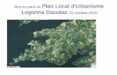 Mise en place du Plan Local d'Urbanisme Logonna … · Qu’est ce qu’un PLU ? La vocation d’un PLU Le P.L.U. est un document de planification élaboré à l’initiative de la