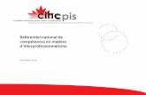 cihccpis - Home | CIHC · 6 Référentiel national de compétences en matière d’interprofessionnalisme Introduction L’objectif global de la formation interprofessionnelle