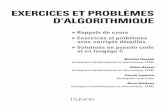Exercices et problèmes d'algorithmiqueidir.bouiflou.free.fr/Data/E-Books/Exercices et problèmes d... · EXERCICES ET PROBLÈMES D’ALGORITHMIQUE XRappels de cours XExercices et
