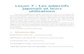 Leçon 7 : Les adjectifs japonais et leurs utilisationsd1n7iqsz6ob2ad.cloudfront.net/document/pdf/548ebcf13c99b.pdf · Leçon 7 : Les adjectifs japonais et leurs ... les adjectifs