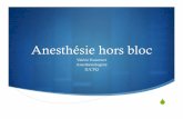 Valérie Rancourt Anesthésiologiste IUCPQ - Accueil · Description de l’équipement nécessaire à une pratique ... Machine d’anesthésie différente de celle utilisée au bloc
