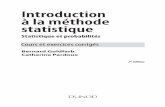 Introduction à la méthode statistique - medias.dunod.commedias.dunod.com/document/9782100591671/Feuilletage.pdf · Chapitre 2. Indices statistiques 47 ... criptions statistiques