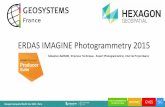 Erdas Imagine Photogrammetry 2015 - GEOSYSTEMS …€¦ · Aérien numérique seulement Satellite seulement RPC et Rigoureux Produit MNT rapide méthode adaptative avec filtre ...