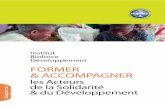 FORMER & ACCOMPAGNER - Solutions for Water … · du niveau III au niveau I de la formation professionnelle 1 formation initiale de niveau licence de Chargé de ... Emergence d’une