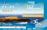 21-23 10 me Congr s Commun 2017 - Hôpitaux de Marseille ...fr.ap-hm.fr/sites/default/files/files/programme(2).pdf · 09h50 CO17 Eet du type de surface sur la cinématique et la dynamique