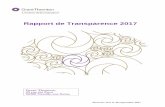 Rapport de Transparence 2017 - Grant Thornton France · Rapport de Transparence 2017 6 Les contrôleurs légaux des comptes, signataires de mandats sur l’exercice 2016-2017, intervenant