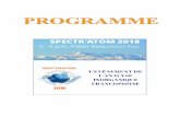 Programme • Spectr’Atom • Pau • 5-8 juin 2018 · PILON Fabien (1); LABET Alexandre (2) ... MARTINEZ Hervé IPREM - MARSS, Pau, France 11H50 : D’un usage complémentaire