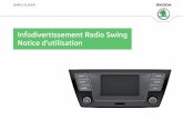 Notice d'utilisation Infodivertissement Radio Swing · cours est toujours indiqué en bas de la page de droite. ... GSM Groupe Spécial Mobile - un système global pour la communi-cation