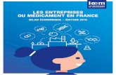 LES ENTREPRISES DU MÉDICAMENT EN FRANCE - …€¦ · vité retrouvée en matière de production, de recherche et d’emploi; ... dans le marché mondial du médicament en 2014.