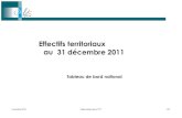 Effectifs territoriaux au 31 décembre 2011 - cnfpt.fr · Effectifs territoriaux au 31 décembre 2011 Tableau de bord national novembre 2013 Observatoire de la FPT 1/27
