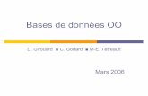 Bases de données OOd1n7iqsz6ob2ad.cloudfront.net/document/pdf/53272c099499b.pdf · Architecture 7. ODGM 8. Forces et faiblesses. 4 Historique des modèles de données ... SGBDOO: