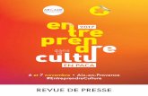 6 et 7 novembre•Aix-en-Provence #EntreprendreCultureentreprendre-culture-paca.com/Revue-de-presse_nov2017.pdf · des référents de dispositifs d’accompagnement. 2 jours pour