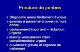 Fracture de jambes - IFSI DIJON · Une fracture du fémur avec une cuisse qui présente une angulation ou un important chevauchement, ... circulaire pour fracture diaphysaire fermée
