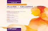 Audit - Qualité - QSE - aco.afnor.orgaco.afnor.org/.../AFNOR-Competences-Audit-qualite-QSE-revision.pdf · 2015 FORMATIONS Audit - Qualité - QSE SPÉCIAL RÉVISIONS ISO 9001 ET