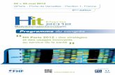 Programme du congrès - fichiers.fhf.frfichiers.fhf.fr/documents/ProgrammeHitParis2012.pdf · et numérique. L’avenir de la santé (soin, prévention, maintien de l’autonomie,