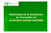 Histoire de la profession - France ESFfrance-esf.fr/wp-content/uploads/pphistoiredelaprofession.pdf · !1973: BTS ESF + DCESF, modèle qui se rapproche des autres formations de travail