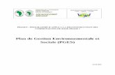 Plan de Gestion Environnementale et Sociale (PGES) · Sigles et abréviations ACDA : Agence centrafricaine de développement agricole AFJC : Association des femmes juristes de Centrafrique