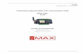 Automate programmable avec transmetteur GSM …€¦ · Automate programmable avec transmetteur GSM MAX Logic H-04 GUIDE D'UTILISATION Document version Fr10 [Logiciel version 04.25;