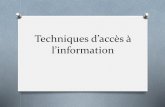 Technique d’accès à l’information - adrianchifu.com · O Datamining et apprentissage l’adaptation des modèles de recherche O Allocation ministérielle de recherche + ATER